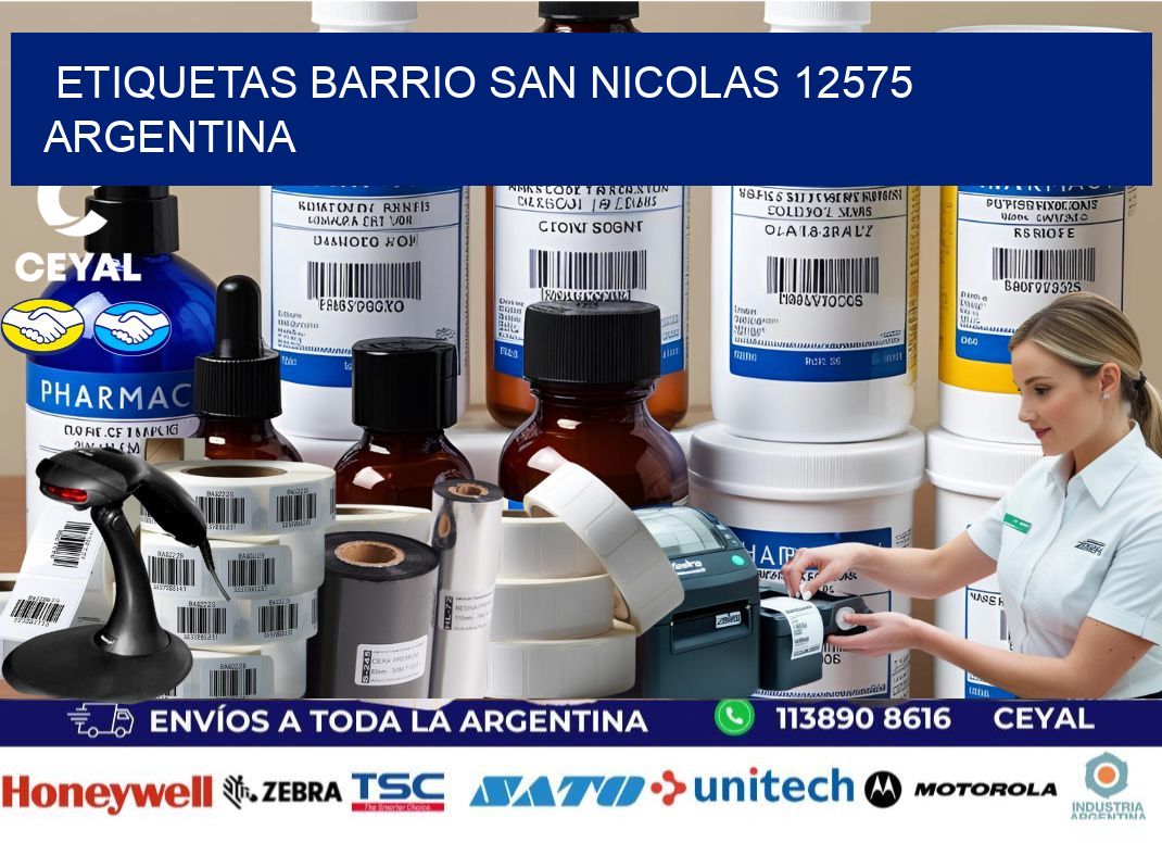 etiquetas barrio san nicolas 12575 argentina
