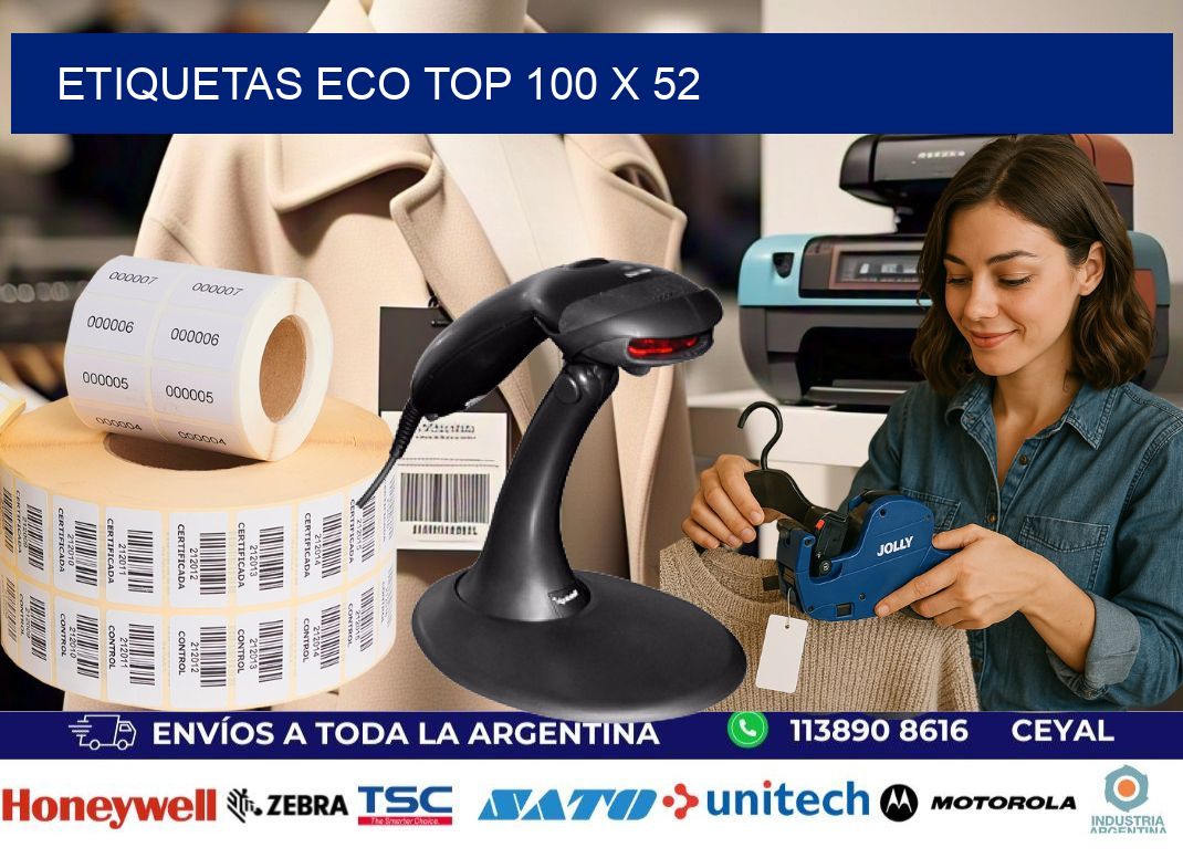 etiquetas eco top 100 x 52