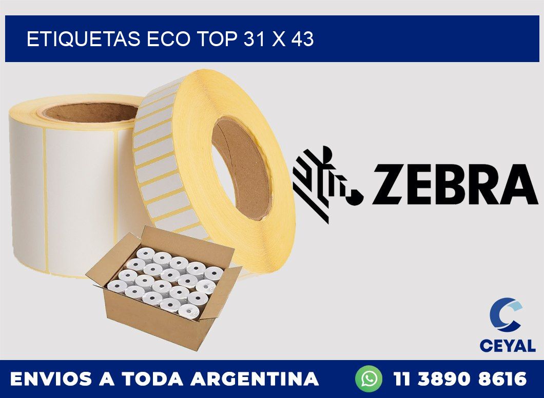 etiquetas eco top 31 x 43