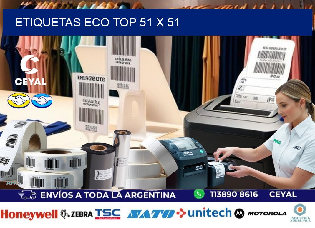 etiquetas eco top 51 x 51
