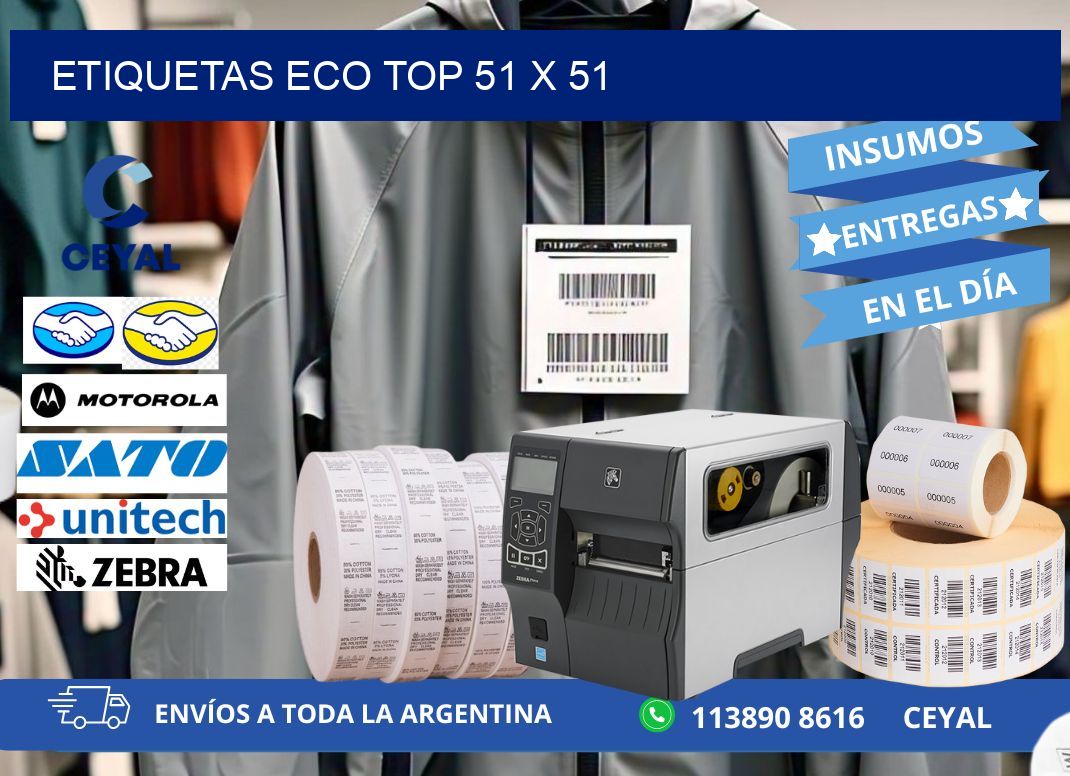 etiquetas eco top 51 x 51
