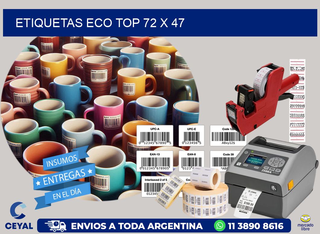 etiquetas eco top 72 x 47