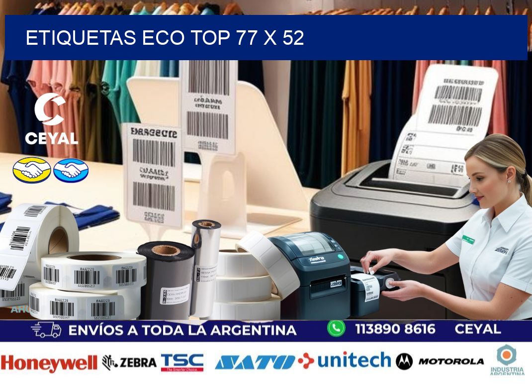 etiquetas eco top 77 x 52