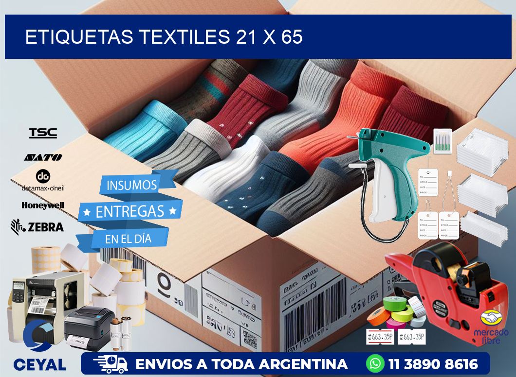 etiquetas textiles 21 x 65