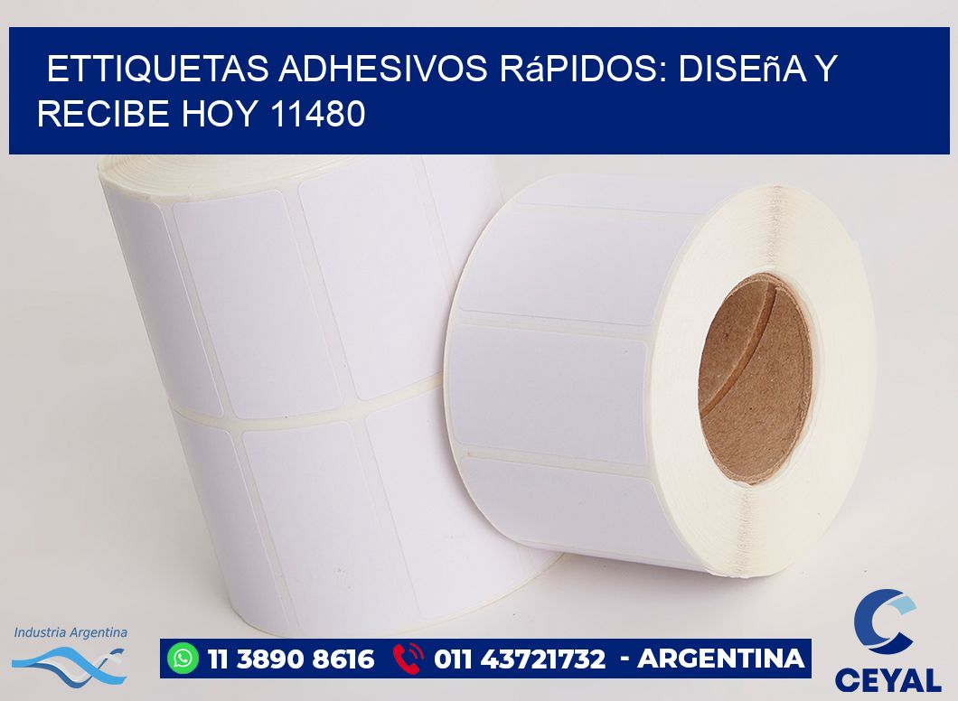 ettiquetas Adhesivos Rápidos: Diseña y Recibe Hoy 11480