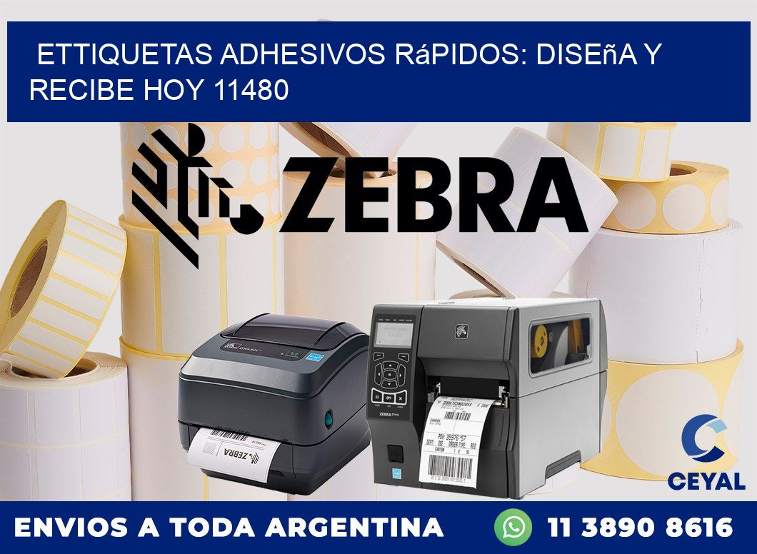 ettiquetas Adhesivos Rápidos: Diseña y Recibe Hoy 11480
