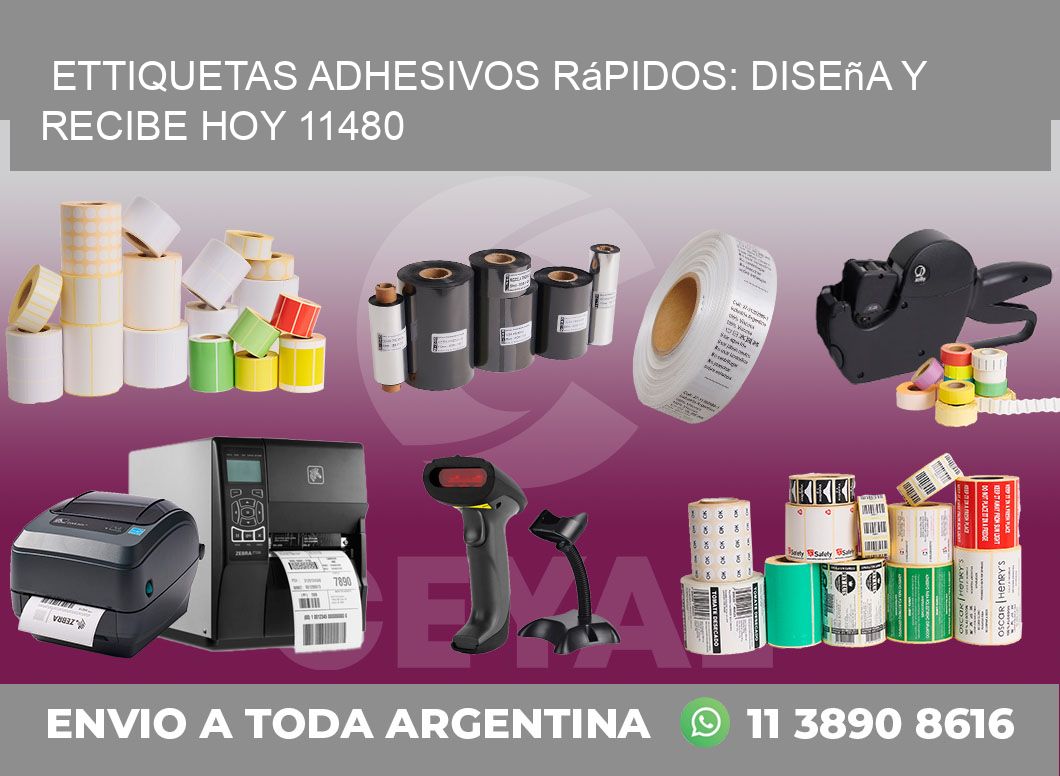 ettiquetas Adhesivos Rápidos: Diseña y Recibe Hoy 11480