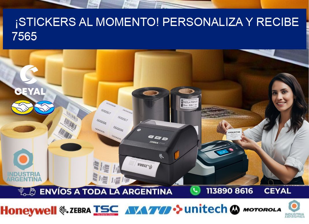 ¡Stickers al Momento! Personaliza y Recibe 7565