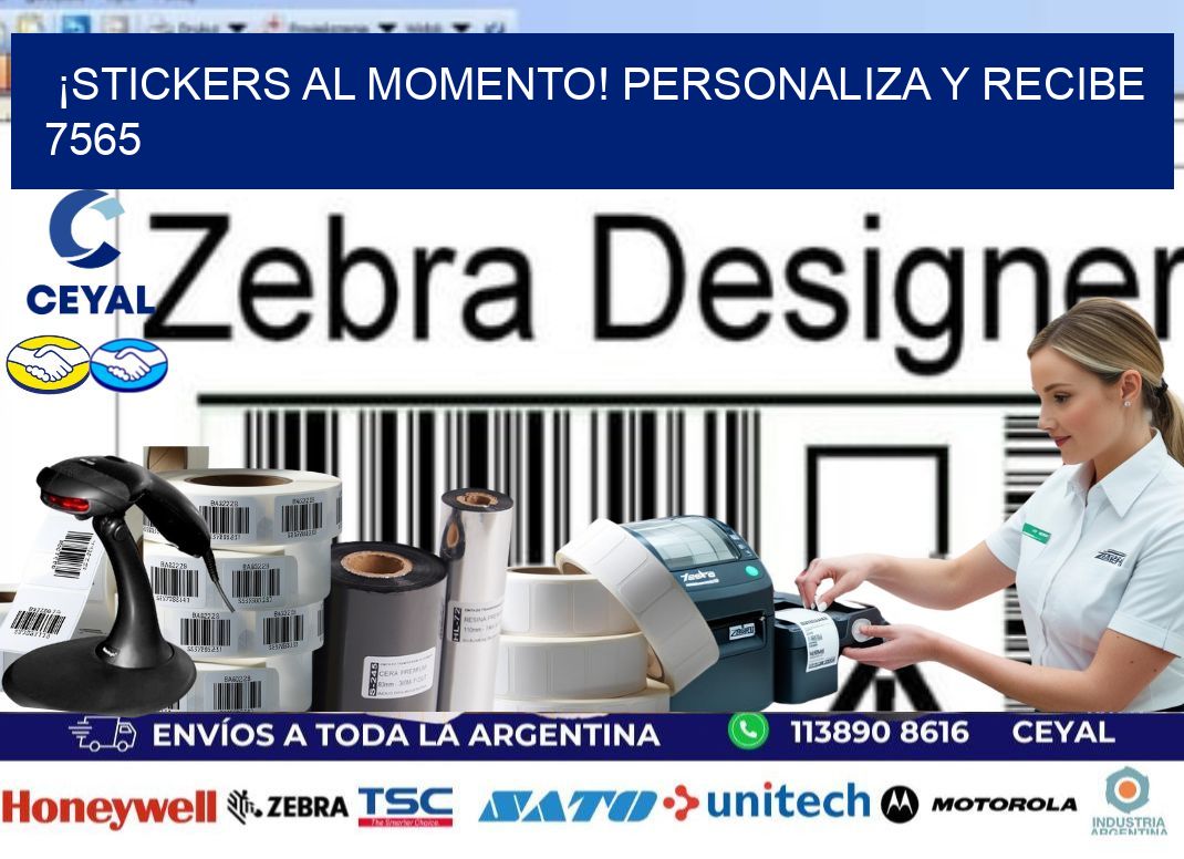 ¡Stickers al Momento! Personaliza y Recibe 7565