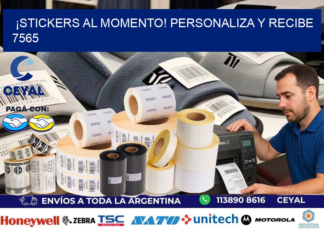 ¡Stickers al Momento! Personaliza y Recibe 7565