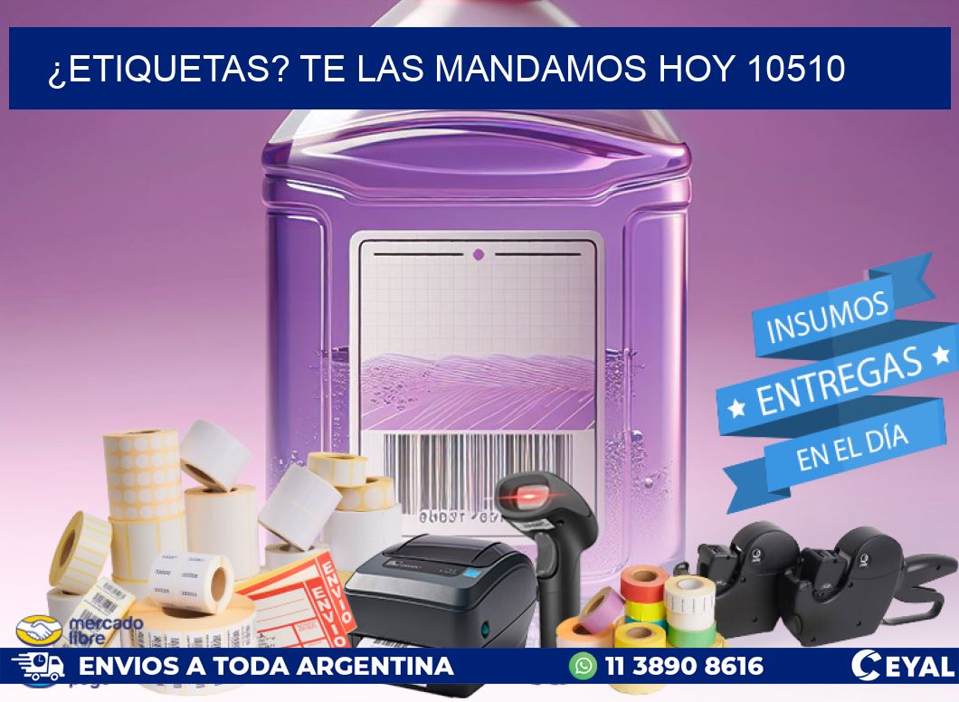 ¿Etiquetas? Te las Mandamos Hoy 10510