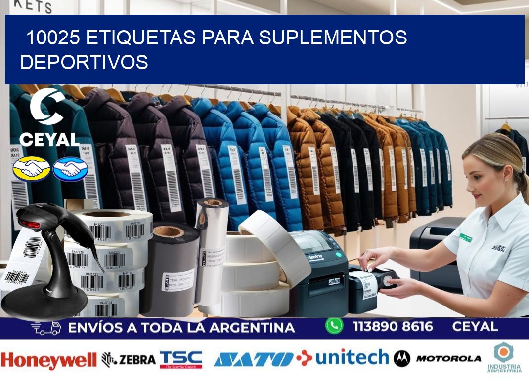 10025 Etiquetas para suplementos deportivos