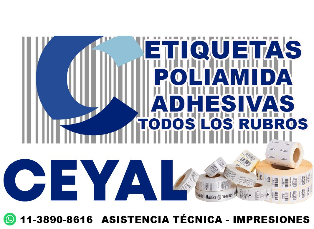 10760 Etiquetas adhesivas para ropa