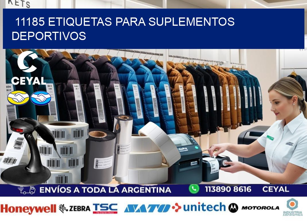 11185 Etiquetas para suplementos deportivos