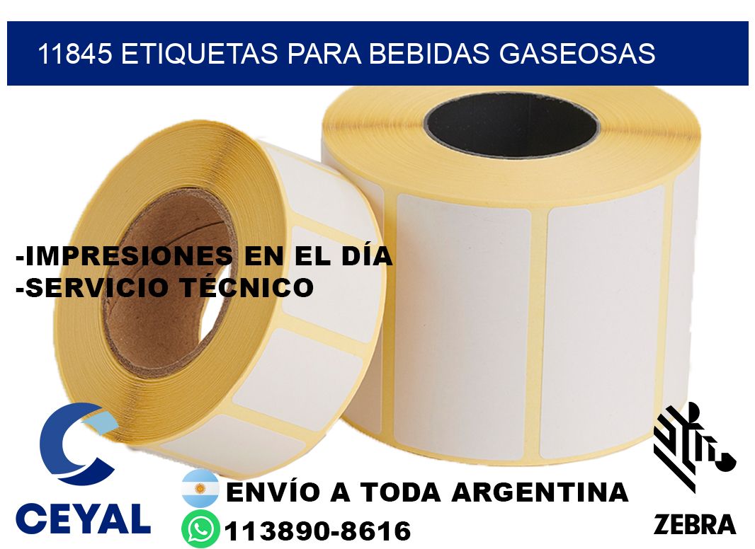 11845 Etiquetas para bebidas gaseosas