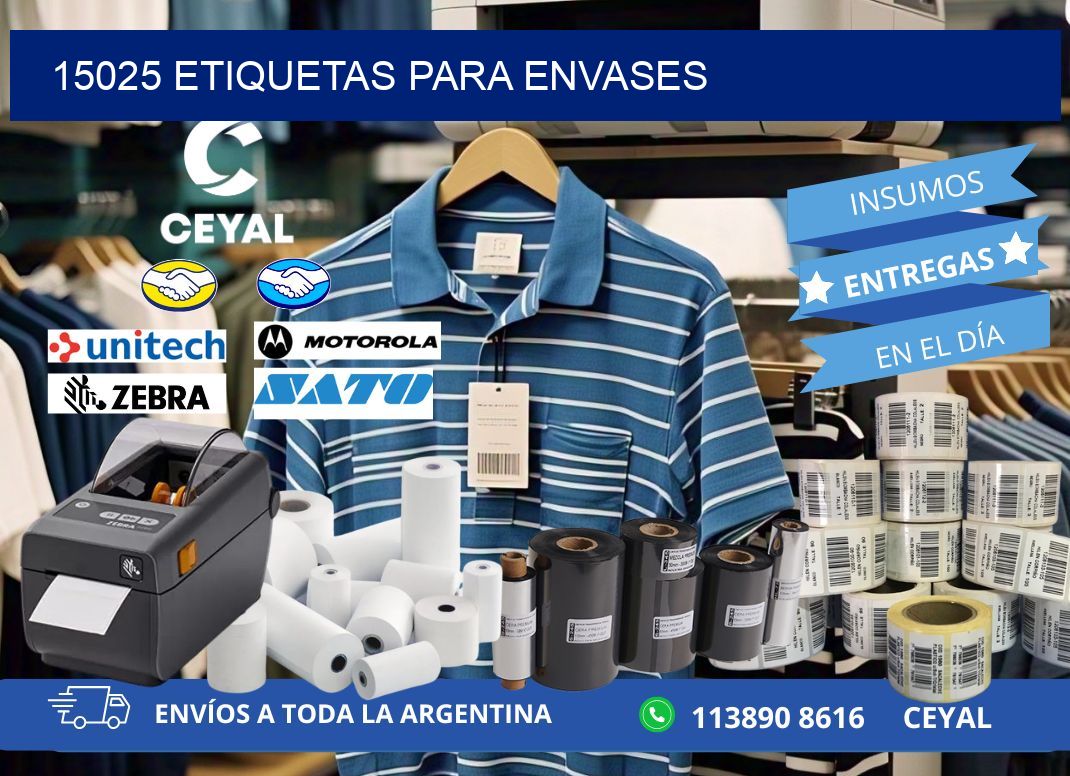 15025 Etiquetas para envases
