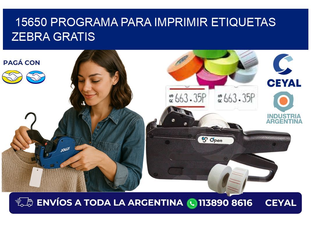 15650 Programa para imprimir etiquetas Zebra gratis