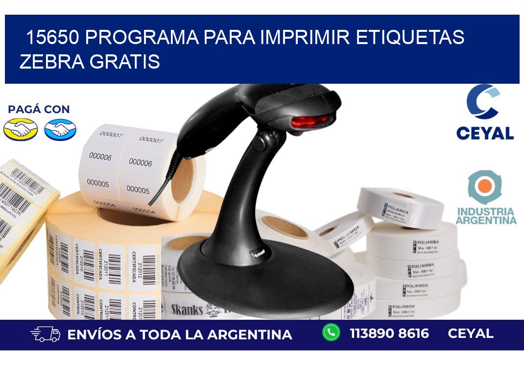 15650 Programa para imprimir etiquetas Zebra gratis