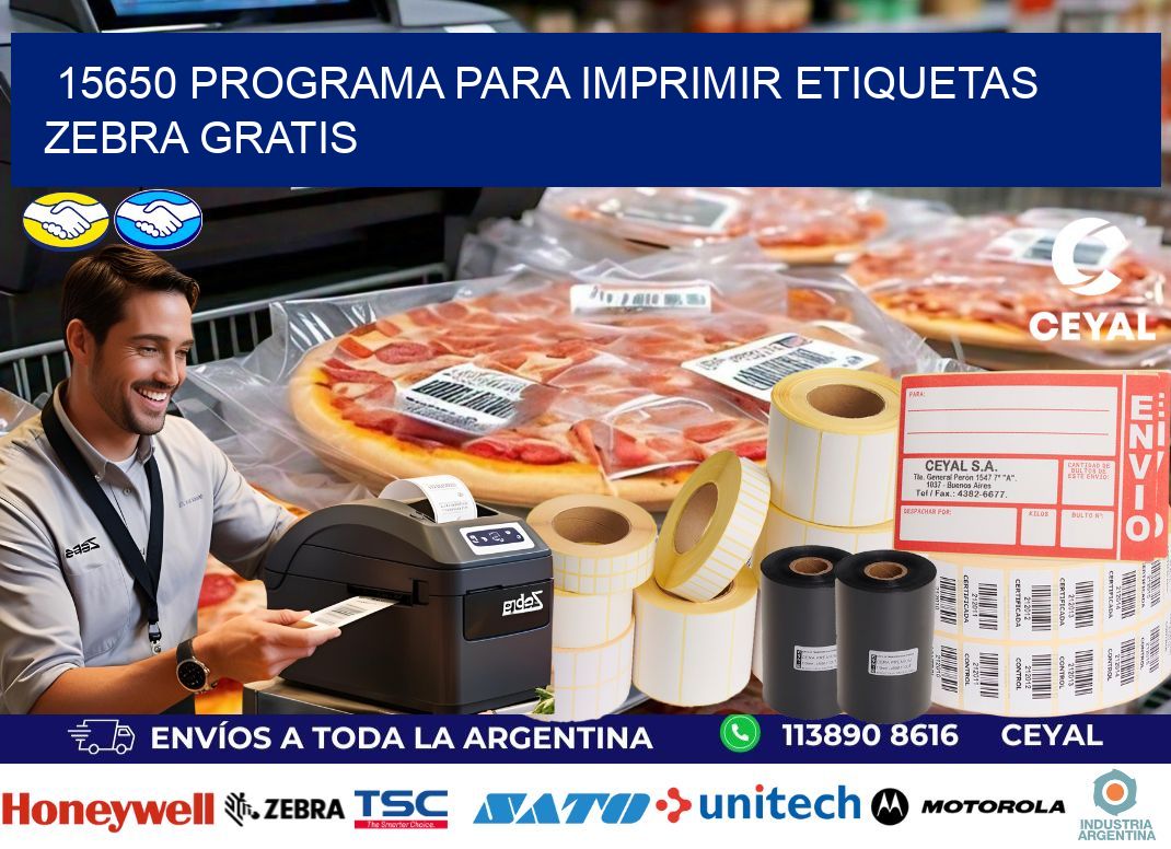 15650 Programa para imprimir etiquetas Zebra gratis