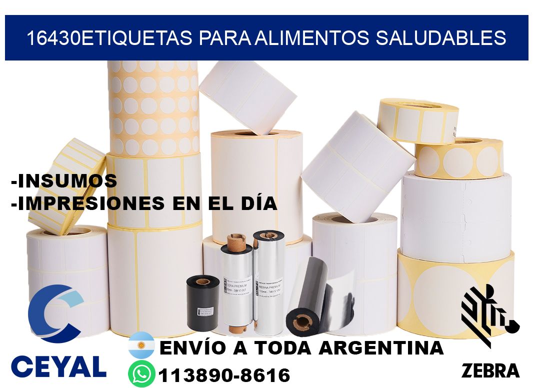 16430Etiquetas para alimentos saludables