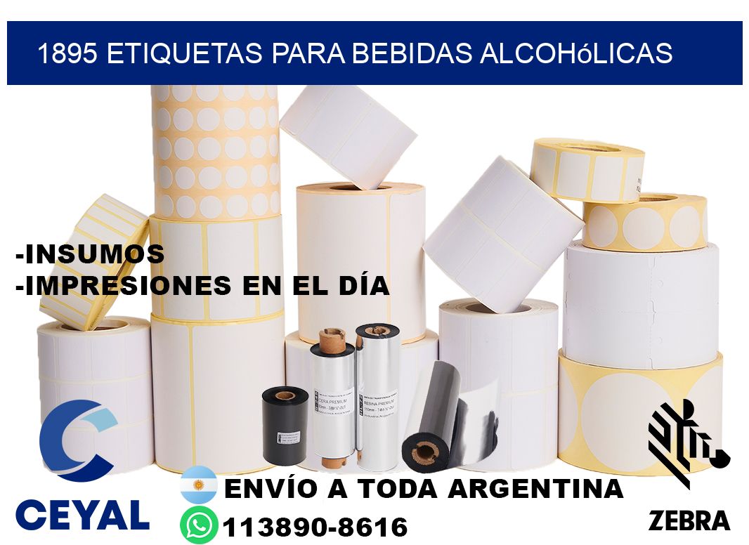 1895 Etiquetas para bebidas alcohólicas
