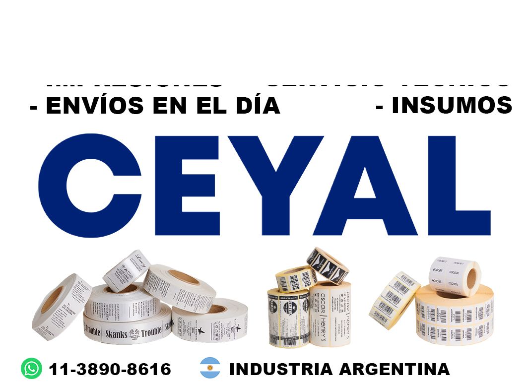 2000 Etiquetas reciclables para consumo masivo