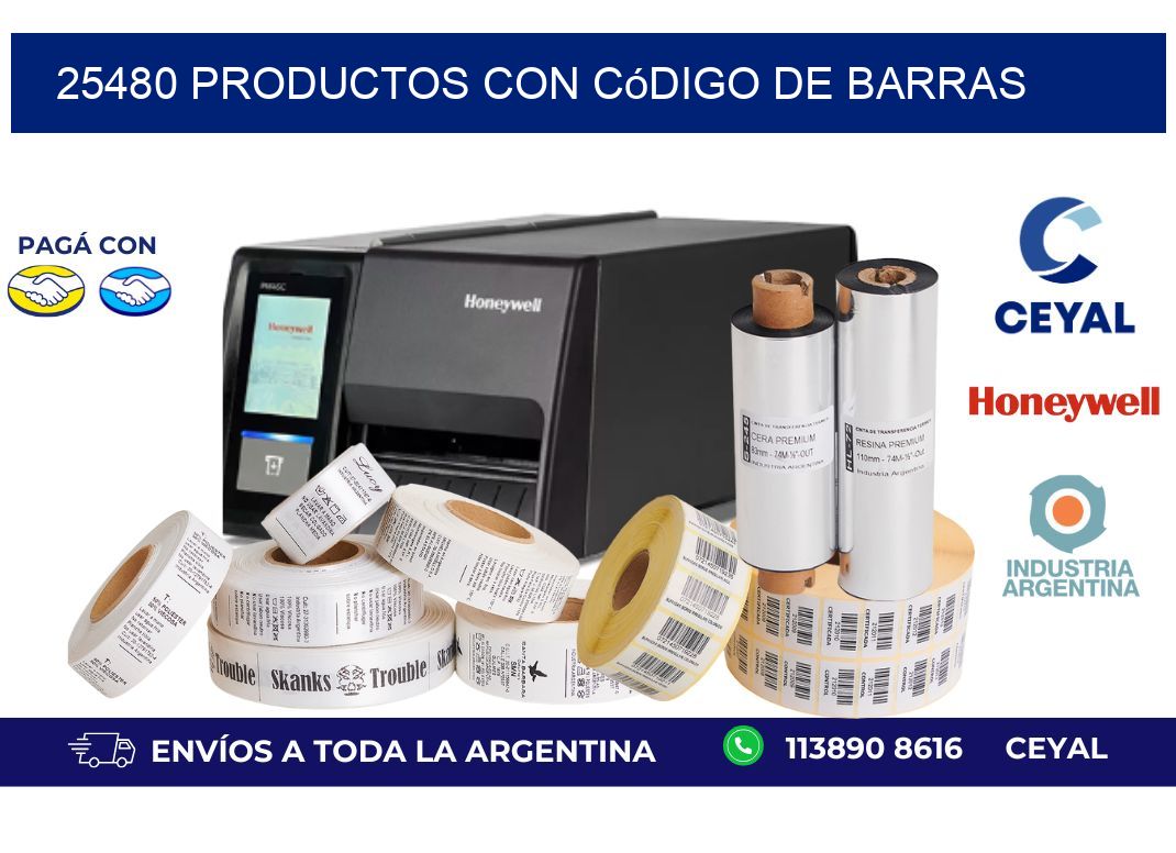 25480 Productos con código de barras