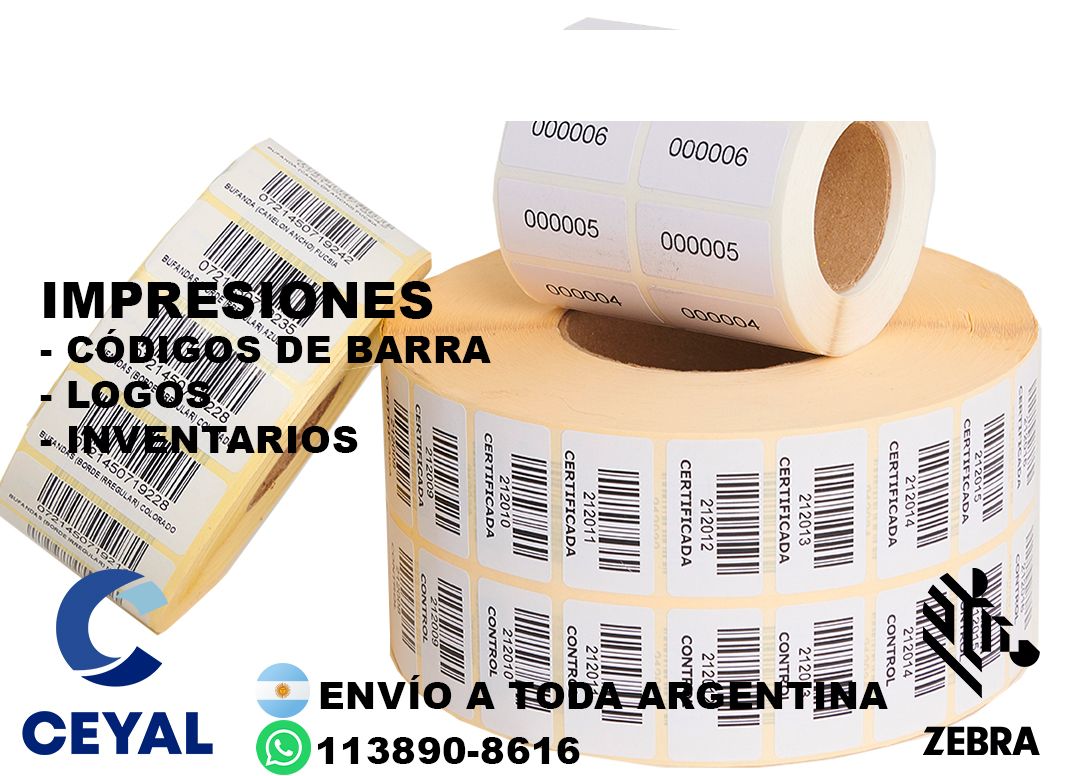 4 cajas de etiquetas 39 x 79