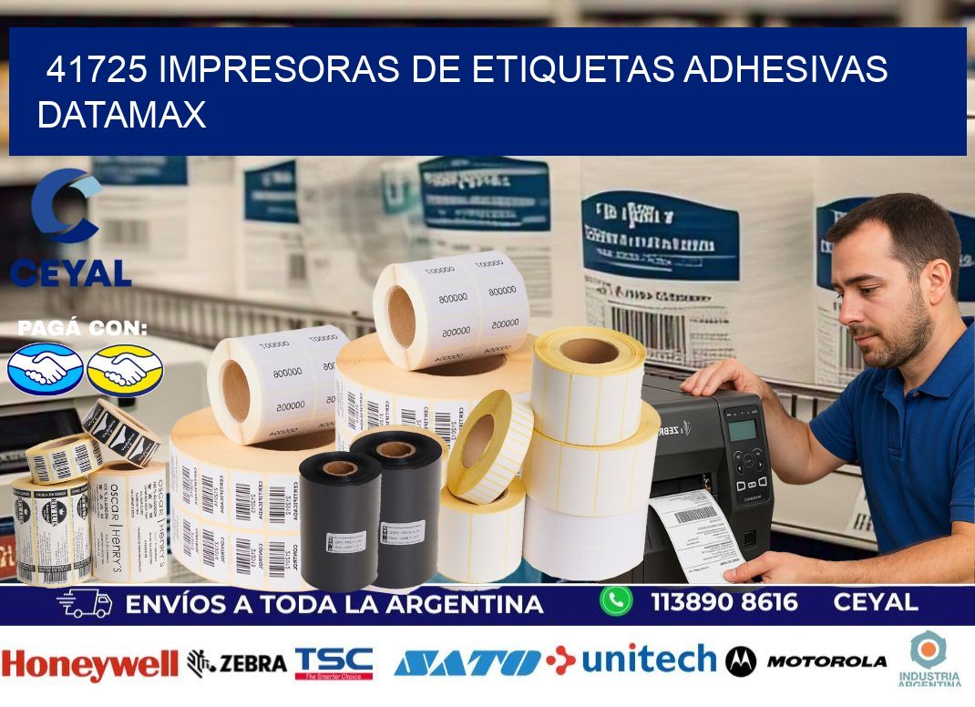 41725 impresoras de etiquetas adhesivas datamax