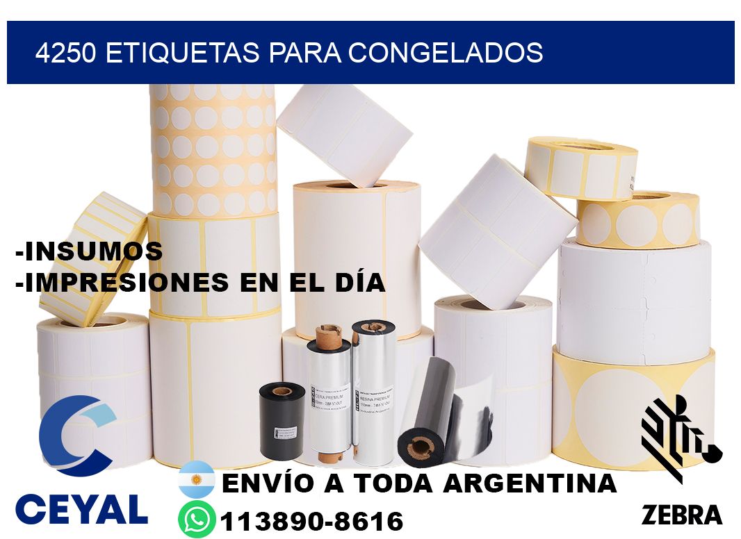 4250 Etiquetas para congelados