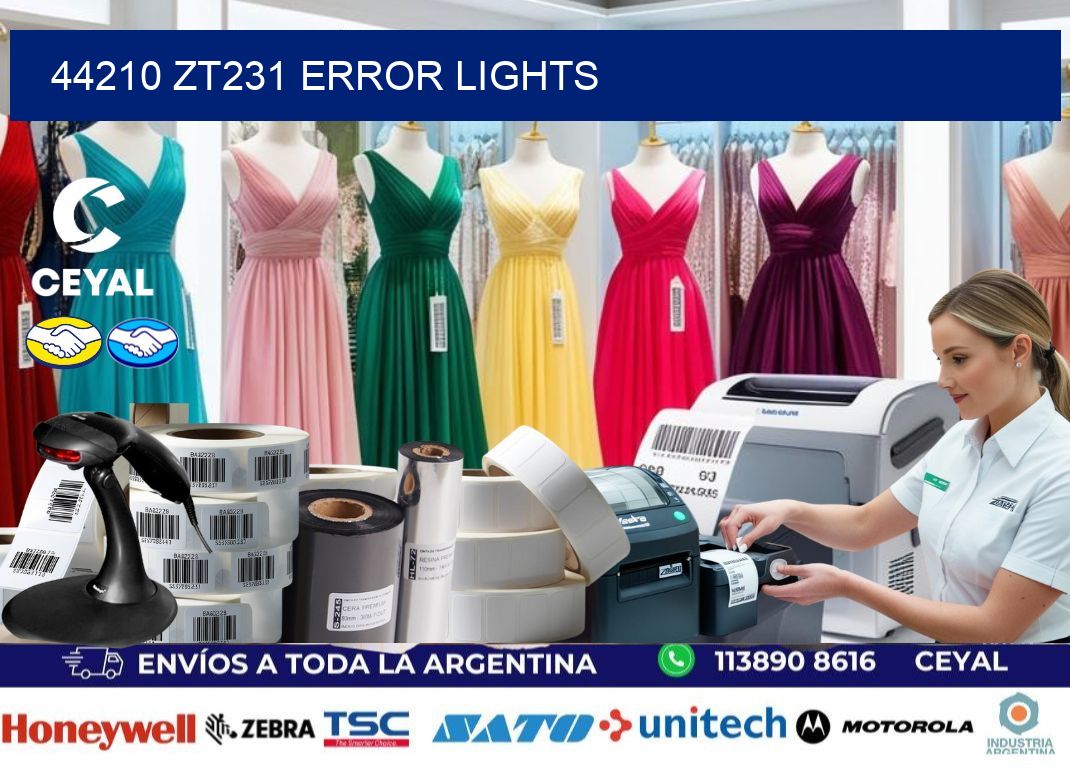 44210 ZT231 error lights