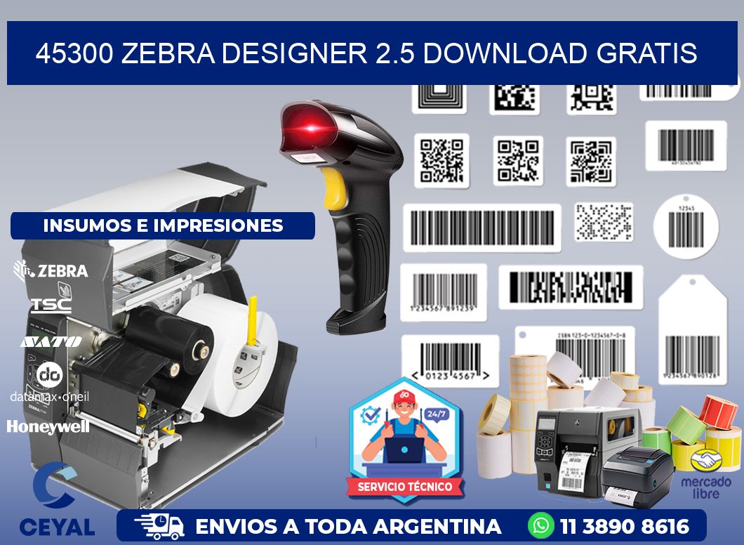 45300 Zebra designer 2.5 download gratis
