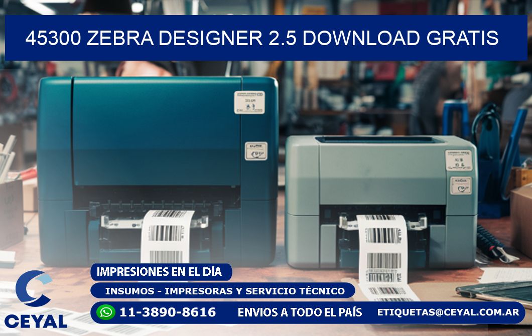 45300 Zebra designer 2.5 download gratis