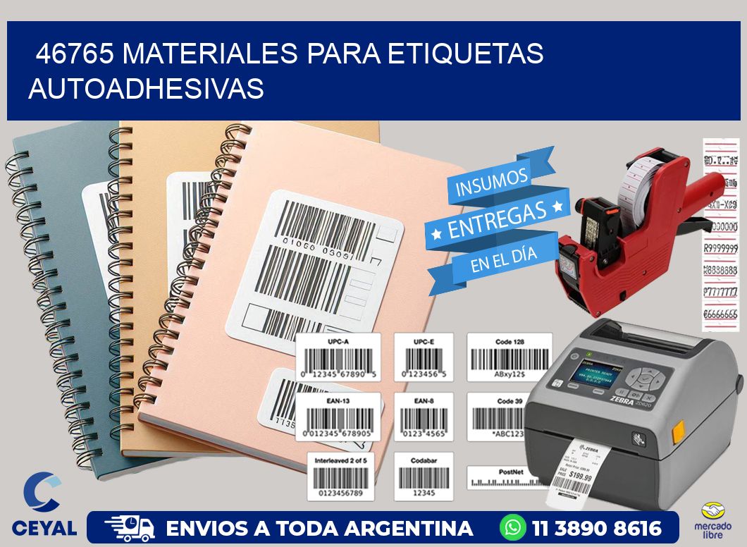 46765 materiales para etiquetas autoadhesivas