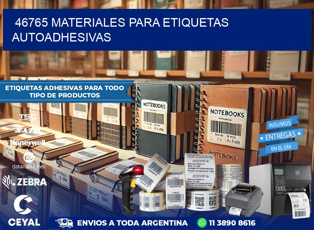 46765 materiales para etiquetas autoadhesivas