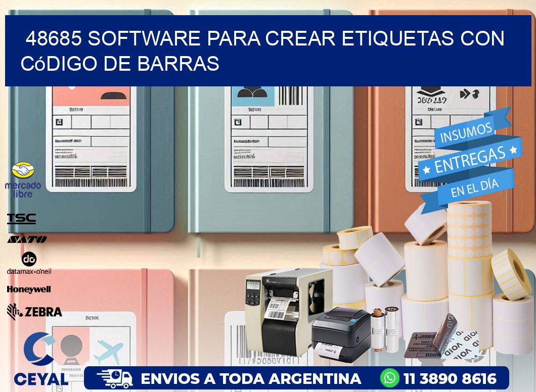 48685 Software para crear etiquetas con código de barras