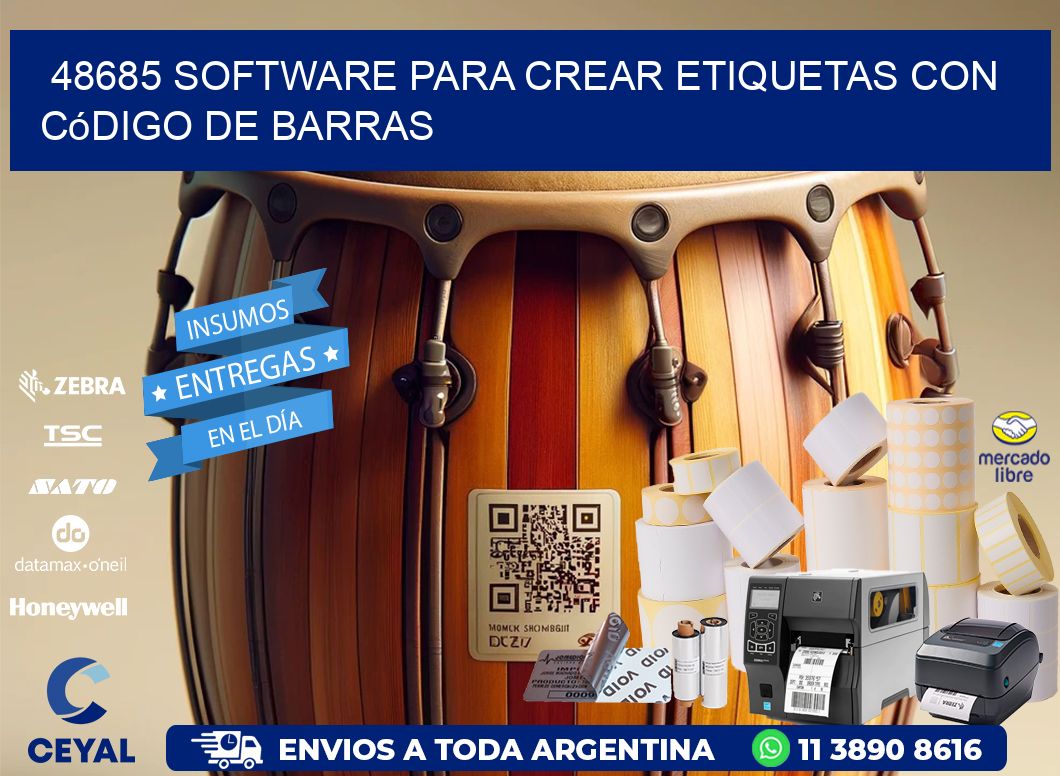 48685 Software para crear etiquetas con código de barras