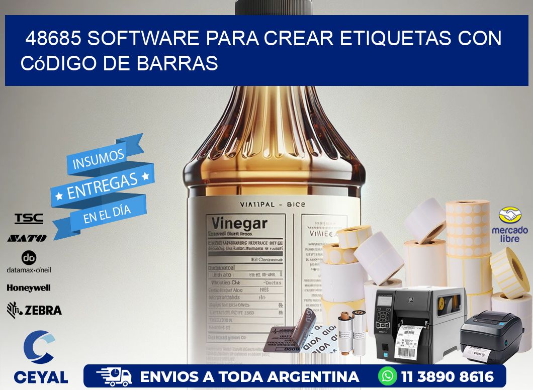 48685 Software para crear etiquetas con código de barras