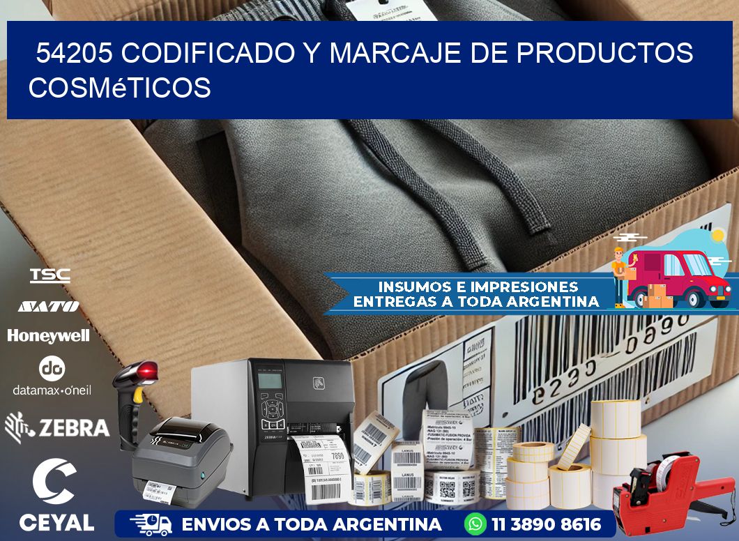 54205 codificado y marcaje de productos cosméticos