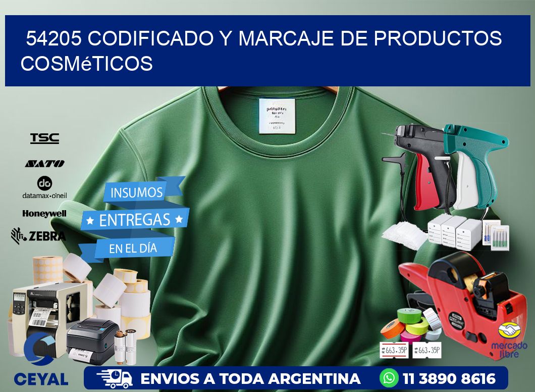 54205 codificado y marcaje de productos cosméticos