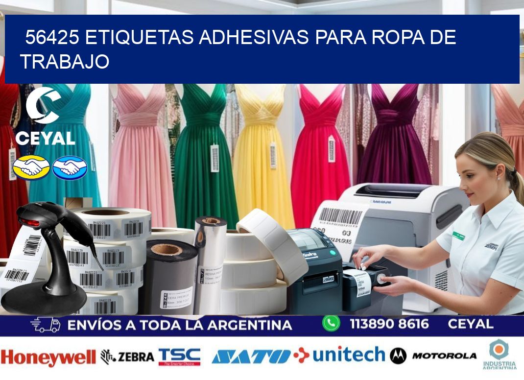 56425 Etiquetas adhesivas para ropa de trabajo