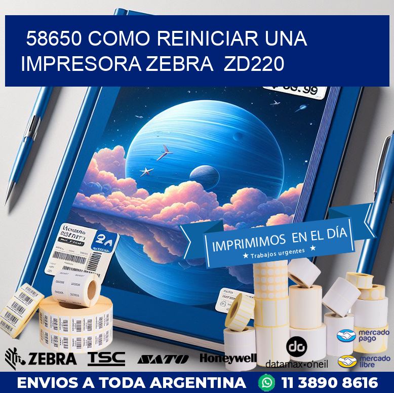58650 Como reiniciar una impresora Zebra  ZD220