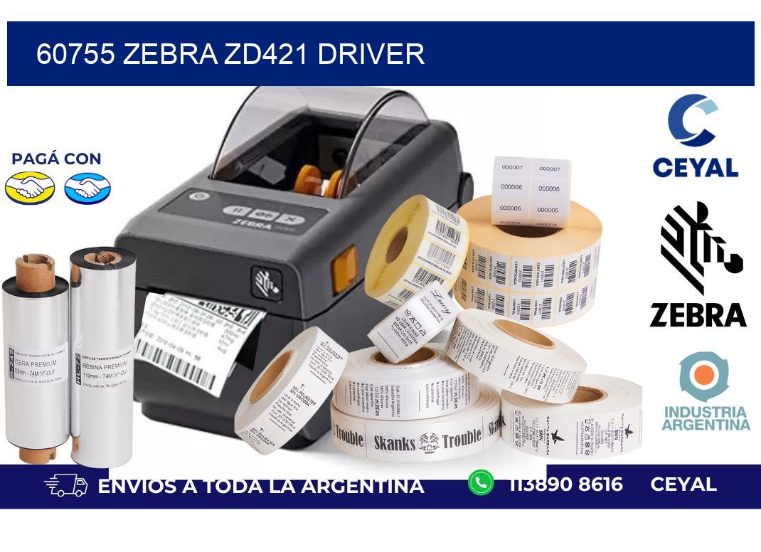 60755 Zebra ZD421 driver