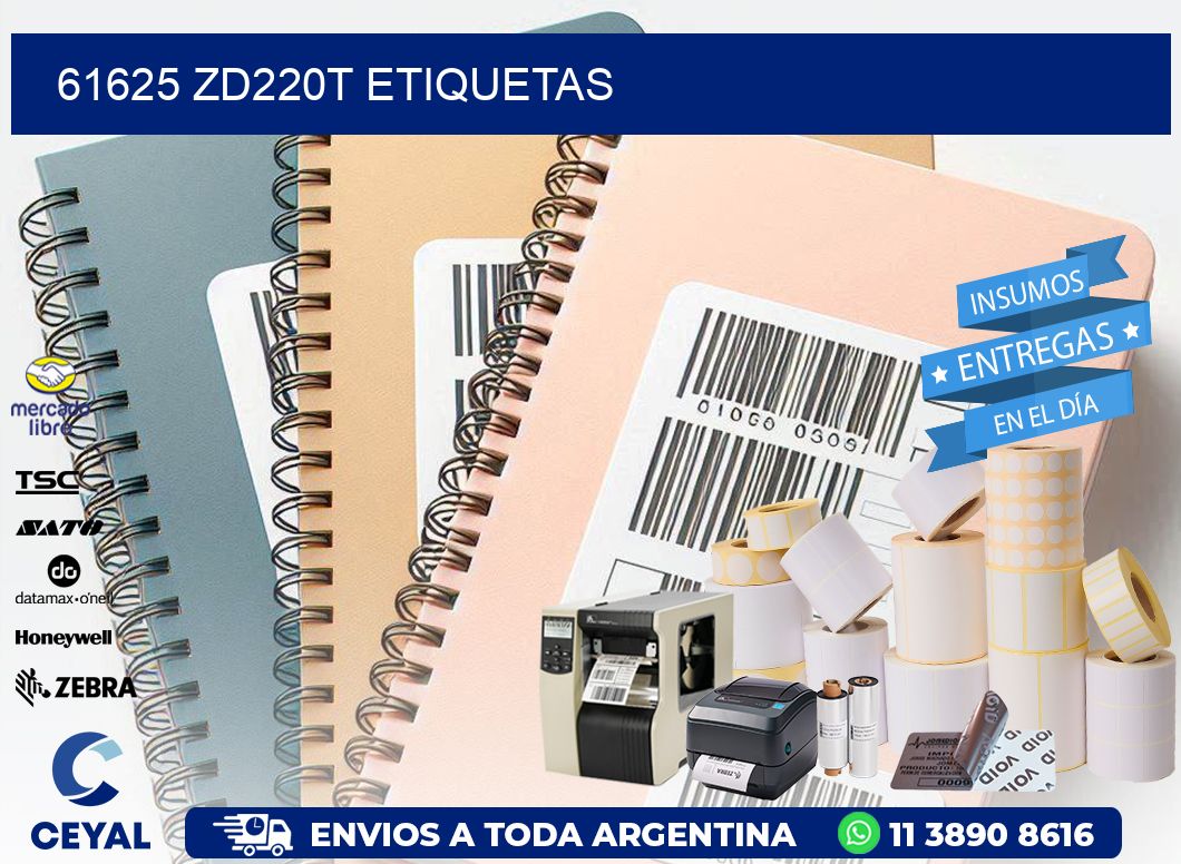 61625 ZD220t etiquetas
