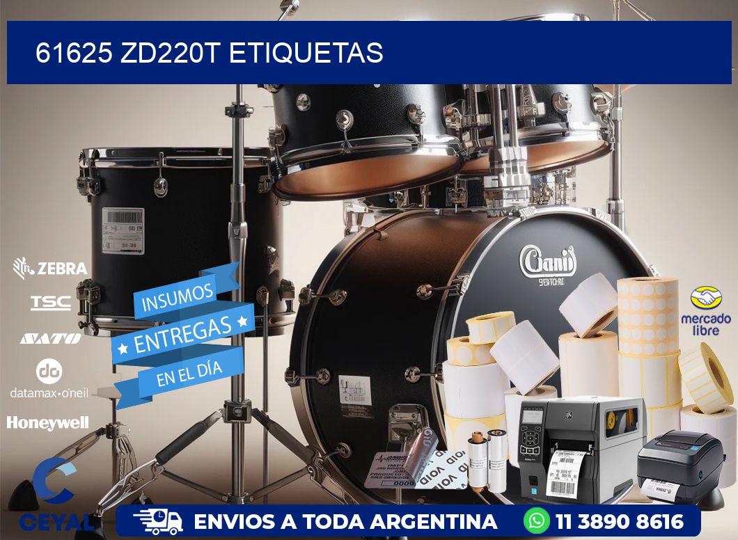 61625 ZD220t etiquetas