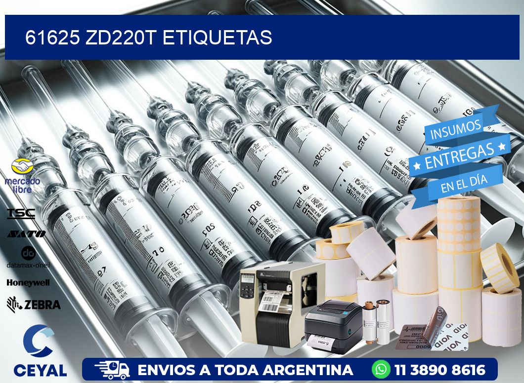61625 ZD220t etiquetas