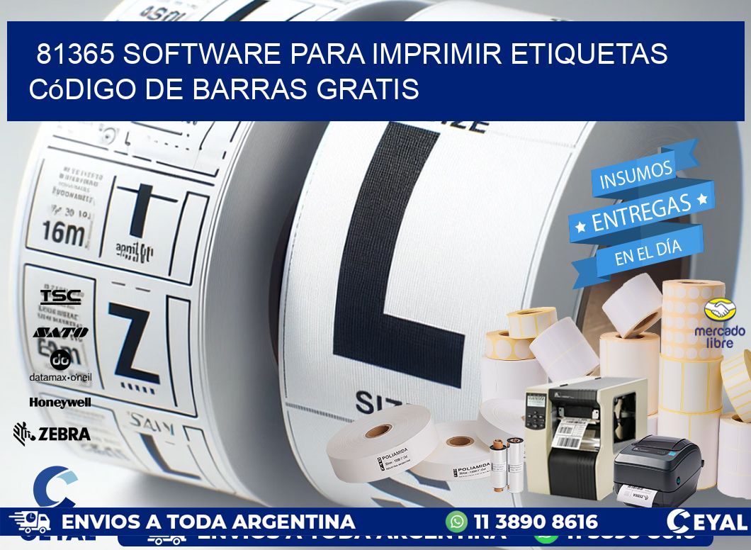 81365 Software para imprimir etiquetas código de barras gratis