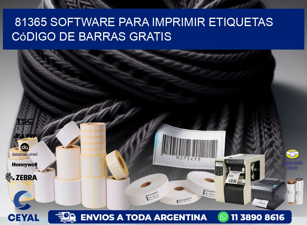 81365 Software para imprimir etiquetas código de barras gratis