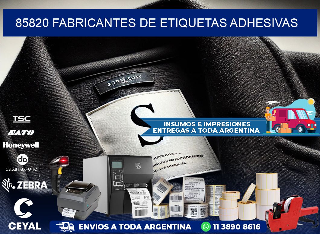 85820 Fabricantes de etiquetas adhesivas