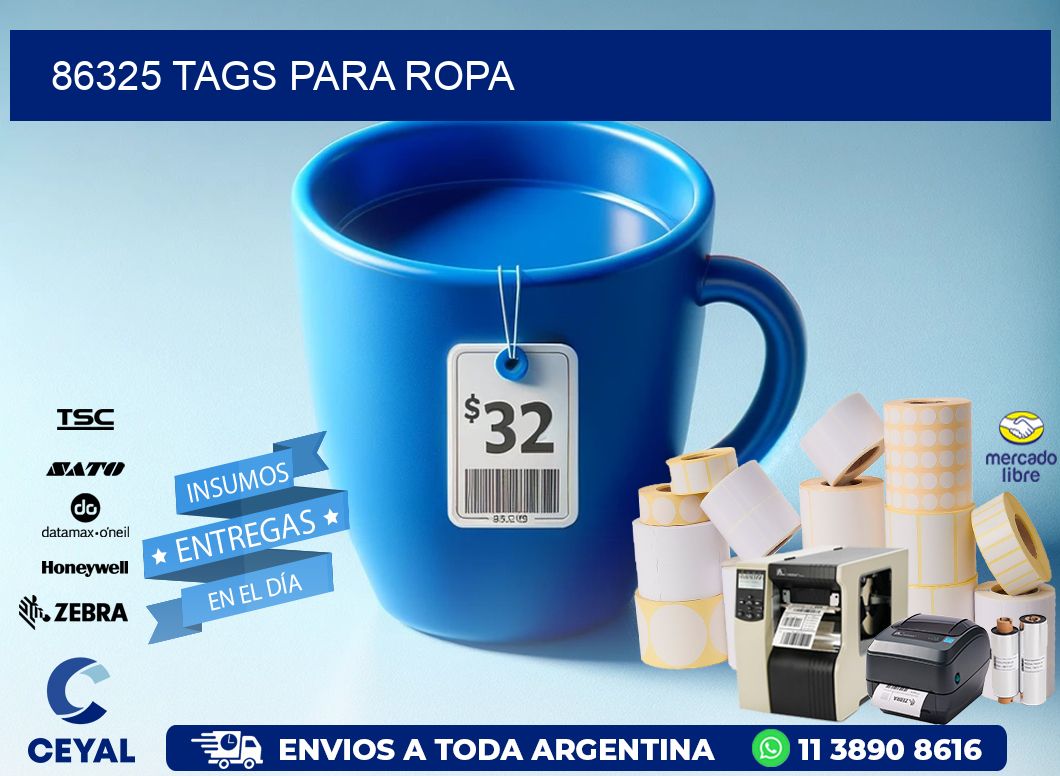 86325 Tags para ropa